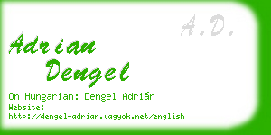 adrian dengel business card